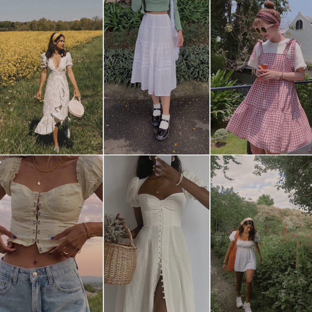 6 outfituri care se incadreaza stilului cottagecore
